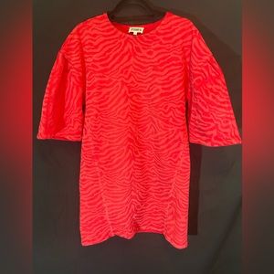 Retro Zebra Stripe Pink Dress